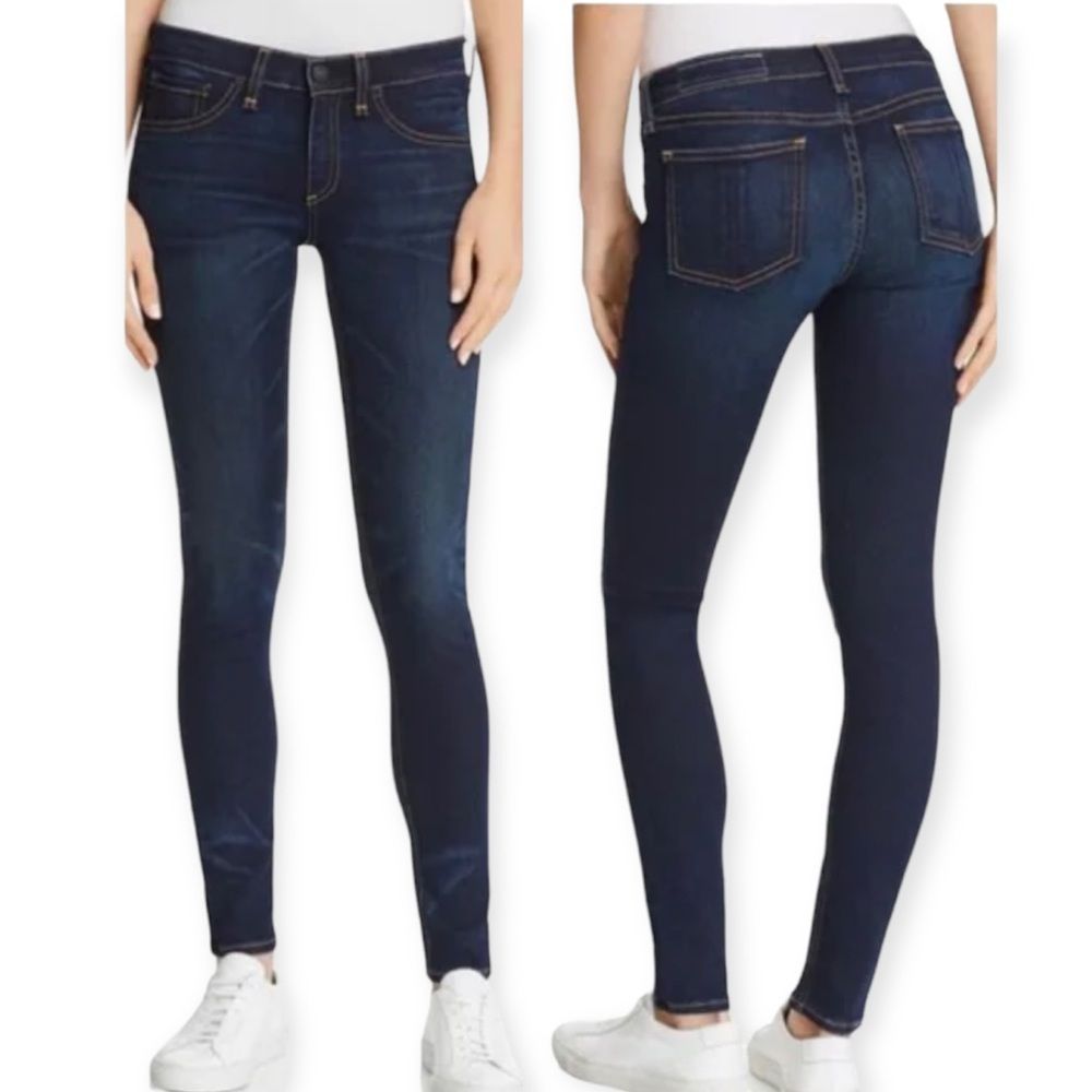 rag & bone Women's Skinny Jeans - Dark Blue